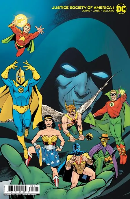 11/29/2022 JUSTICE SOCIETY OF AMERICA #1 CVR E INC 1:50 STEVE LIEBER FOIL CARD STOCK VAR
