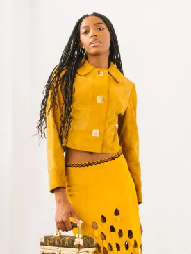 1970s Cropped Suede Jacket