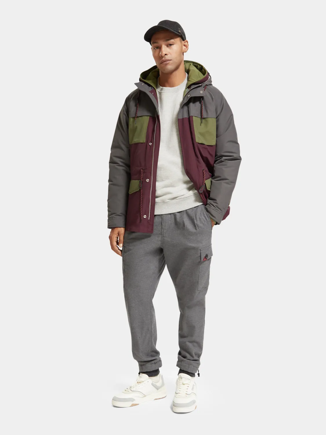 2 in 1 mid-length parka