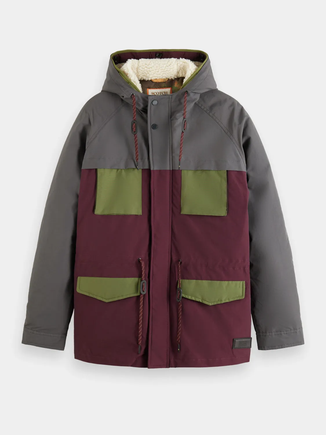 2 in 1 mid-length parka
