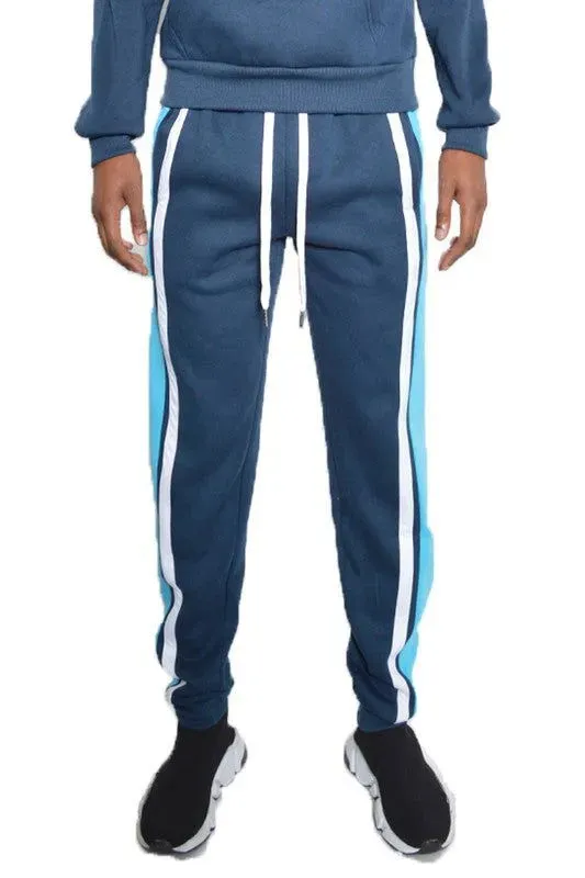 3 STRIPE COLOR BLOCK SWEAT PANTS