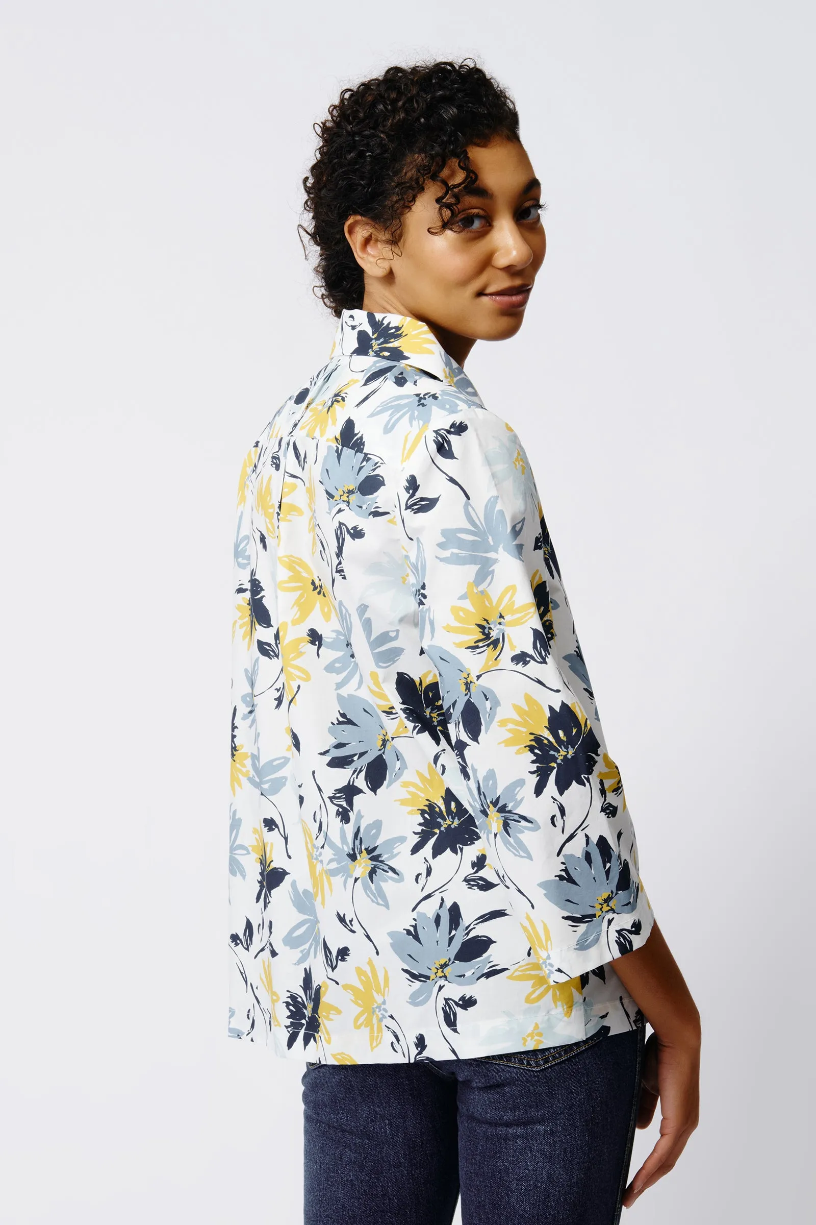 3/4 Sleeve Ginna - Seafoam Floral