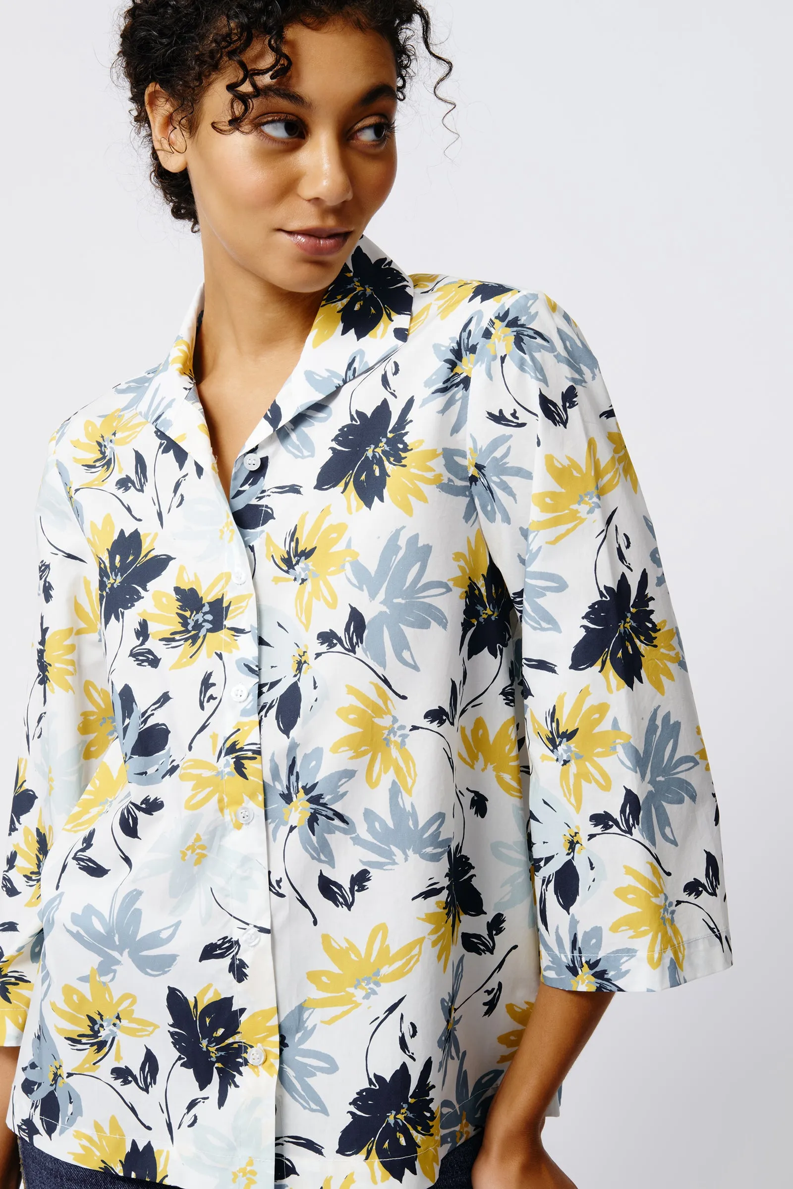 3/4 Sleeve Ginna - Seafoam Floral