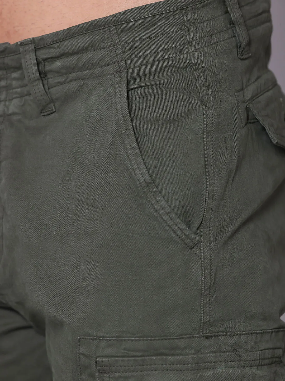 7 Pockets Cargo-Dark Green