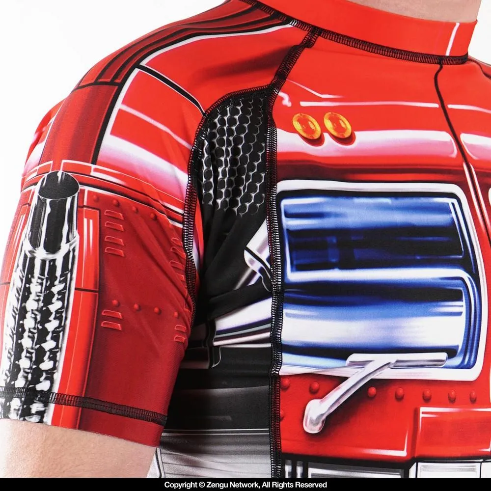 93brand x 80s Tee "Optimus Prime" Rash Guard