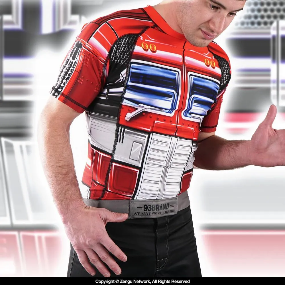 93brand x 80s Tee "Optimus Prime" Rash Guard