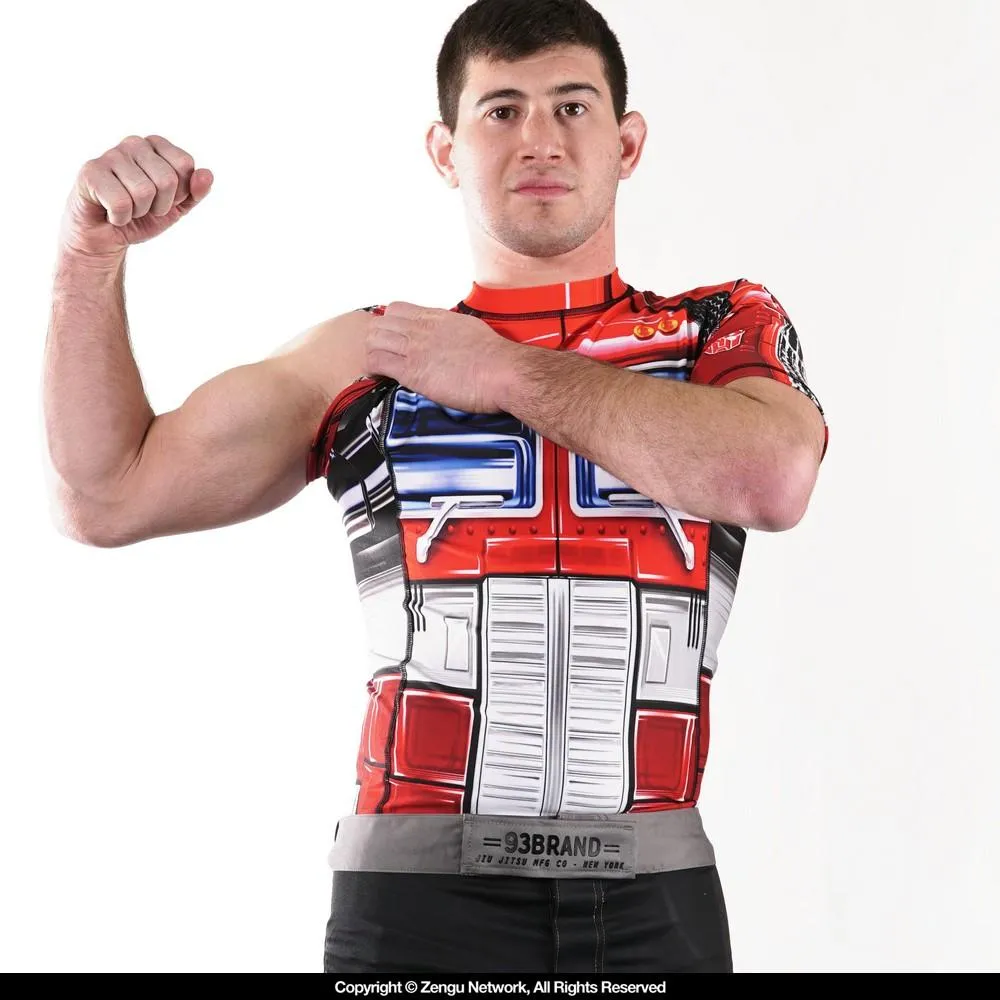 93brand x 80s Tee "Optimus Prime" Rash Guard