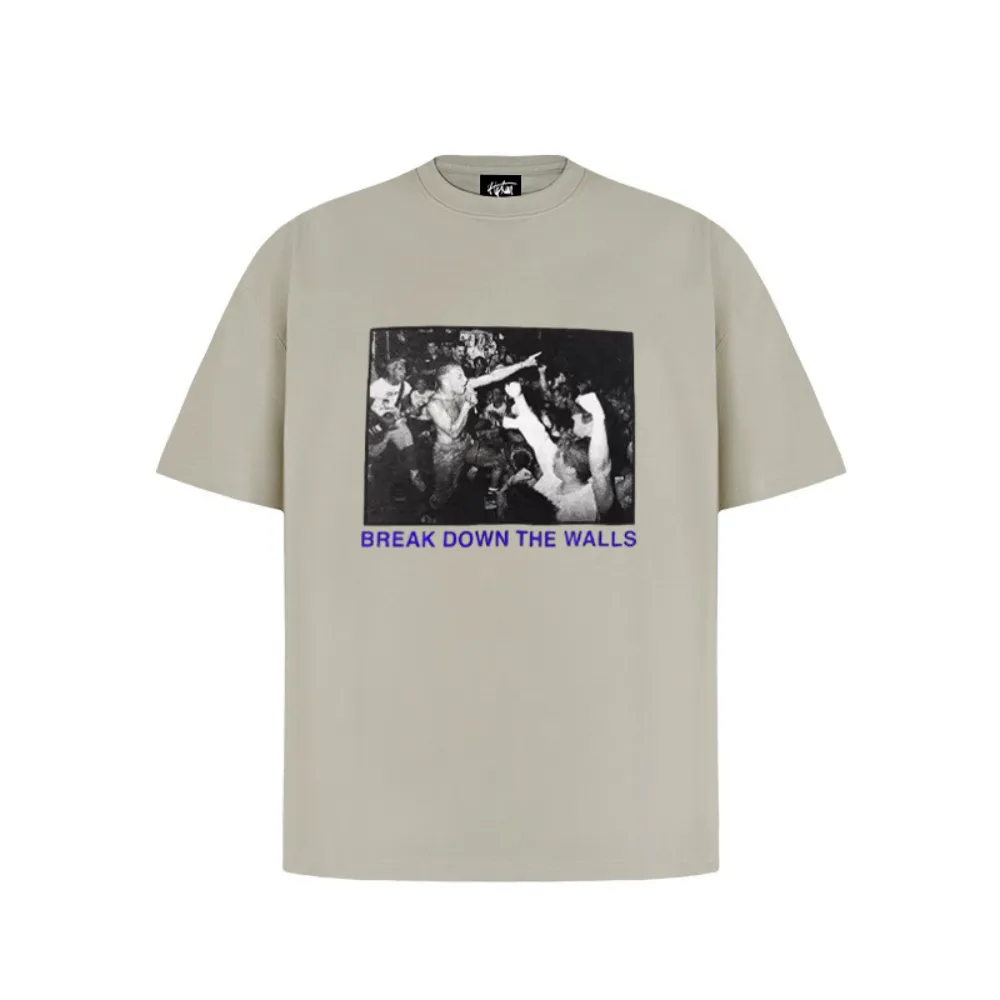 “American hip-hop loose trendy brand print” T-shirt