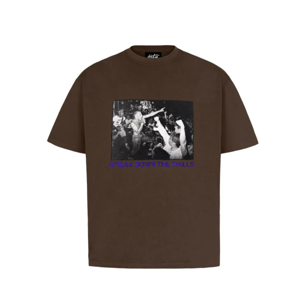 “American hip-hop loose trendy brand print” T-shirt