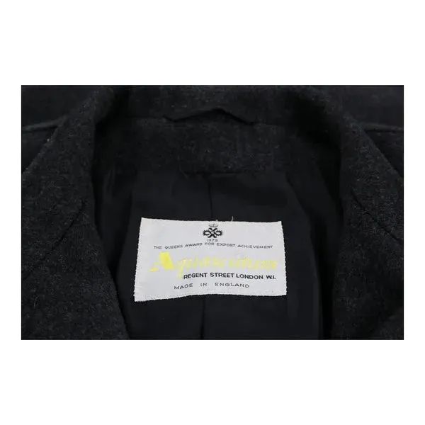Aquascutum Overcoat - Large Grey Wool Blend