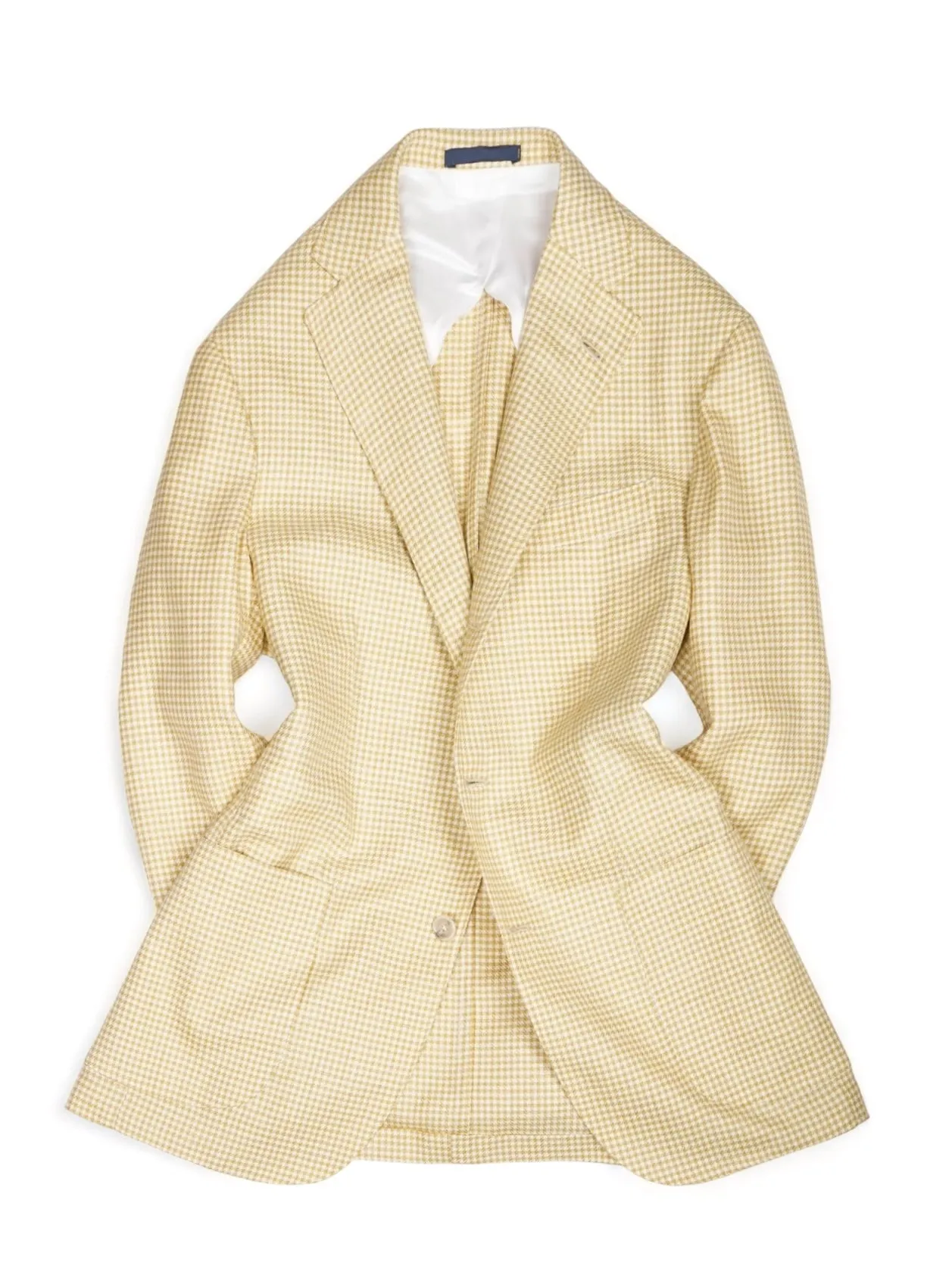 Barba Napoli - Golden Yellow Checked Sports Jacket 50