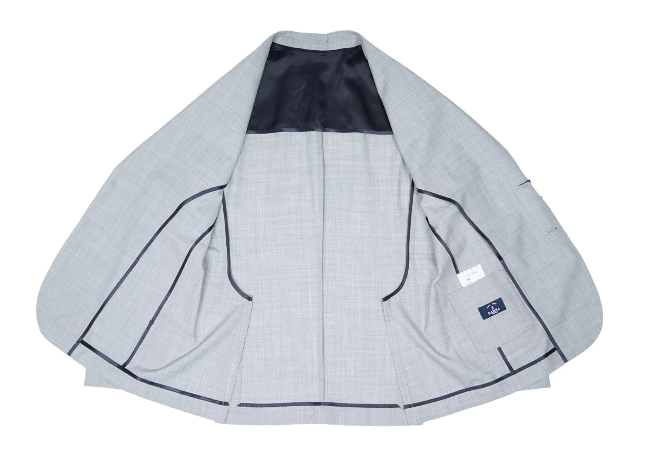 Barba Napoli - Light Grey Virgin Wool Sports jacket 52
