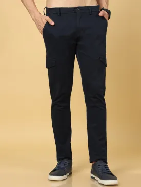 Basic Navy Slim Fit Cargo