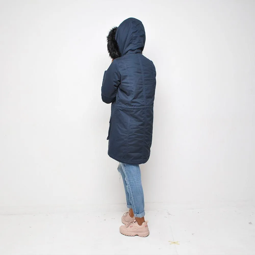 Bellfield - Womens Parka Coat - Navy