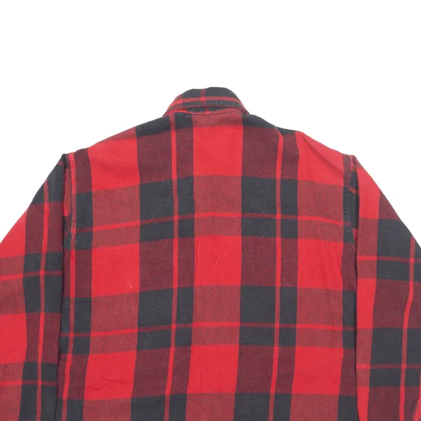 BIG MAC St Johns Bay Flannel Shirt Red 90s Check Long Sleeve Mens XL