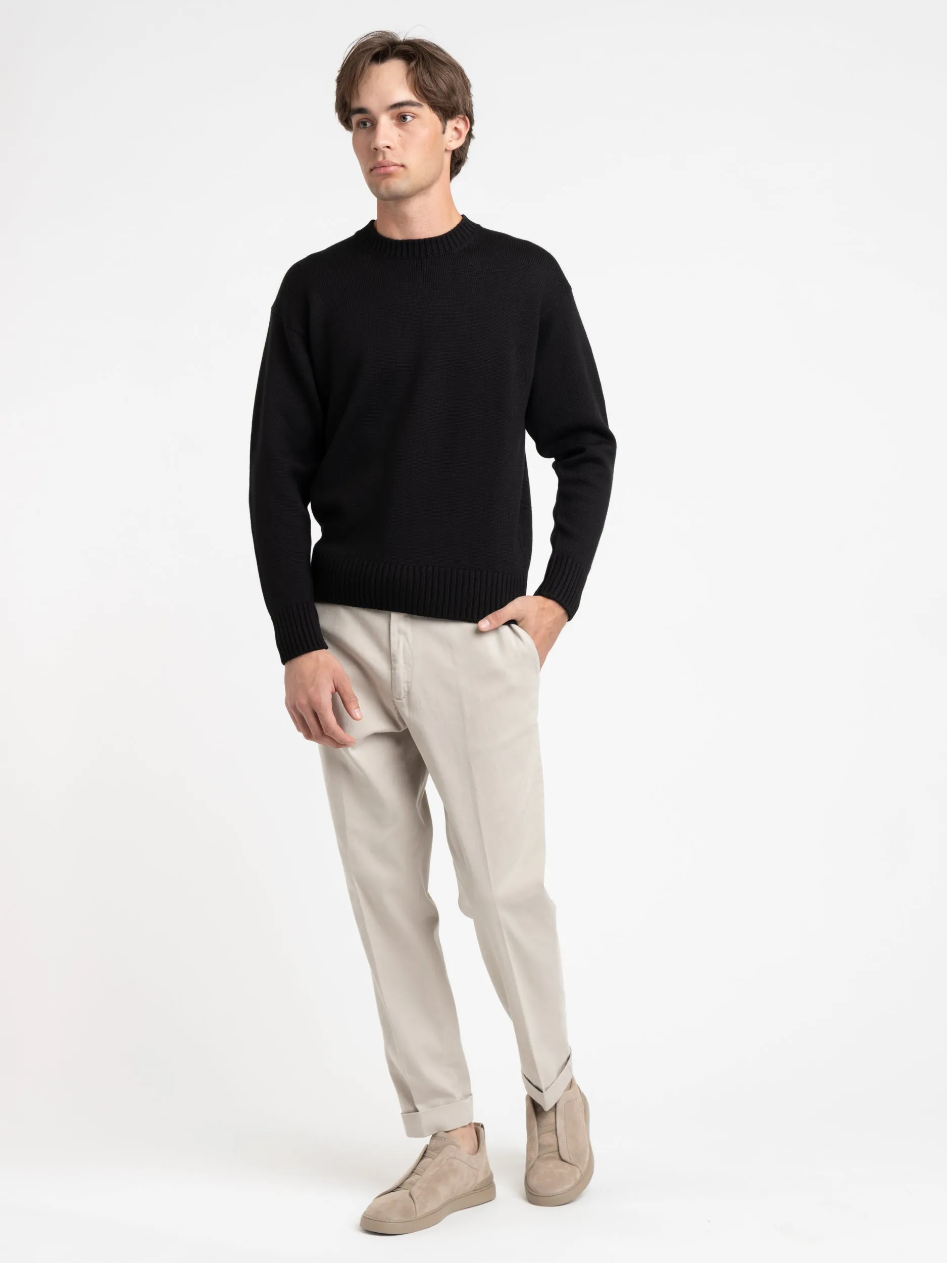 Black Crewneck Sweater