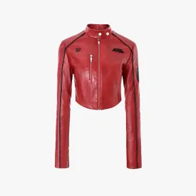 Blokette Cropped Moto Jacket