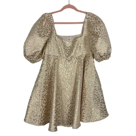 Buddy Love Goldie Puff Sleeve Lyla Babydoll Dress- Size L (sold out online, see notes)