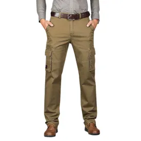 Business Casual Straight Cargo Pants