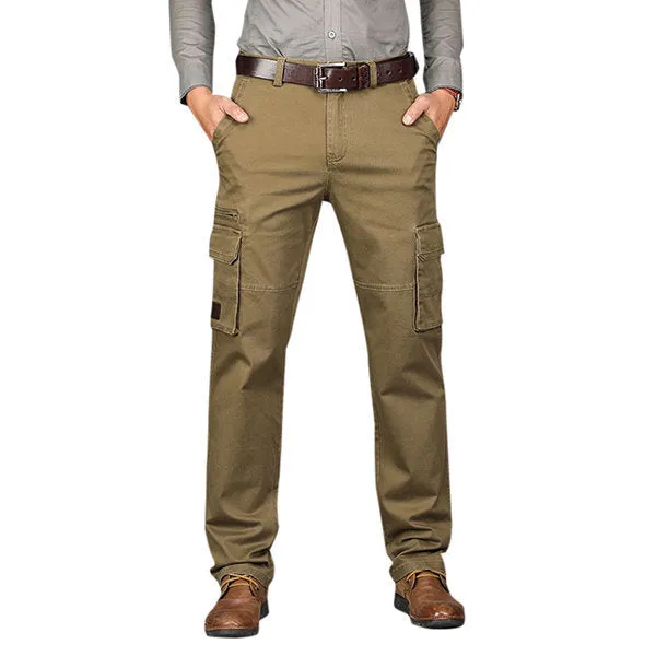 Business Casual Straight Cargo Pants