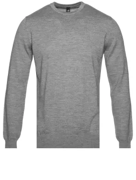 Cashfeel Crewneck Sweater Mid Grey Melange
