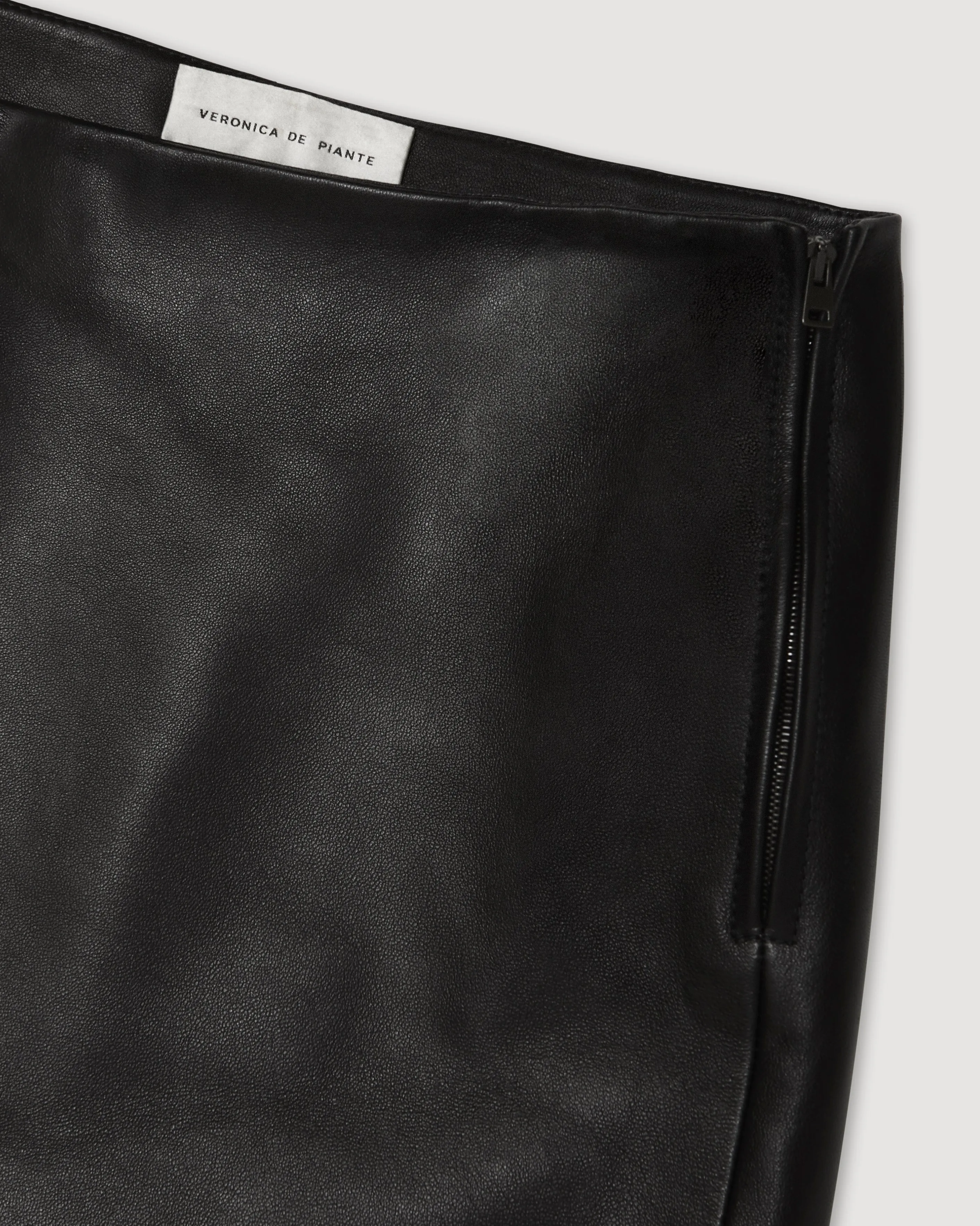 Cecily Skirt in Nappa Leather, Black