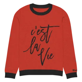 c'est la Vie Personalized Knit Sweater