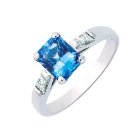 Ceylon Sapphire & Diamond Ring   WPR37