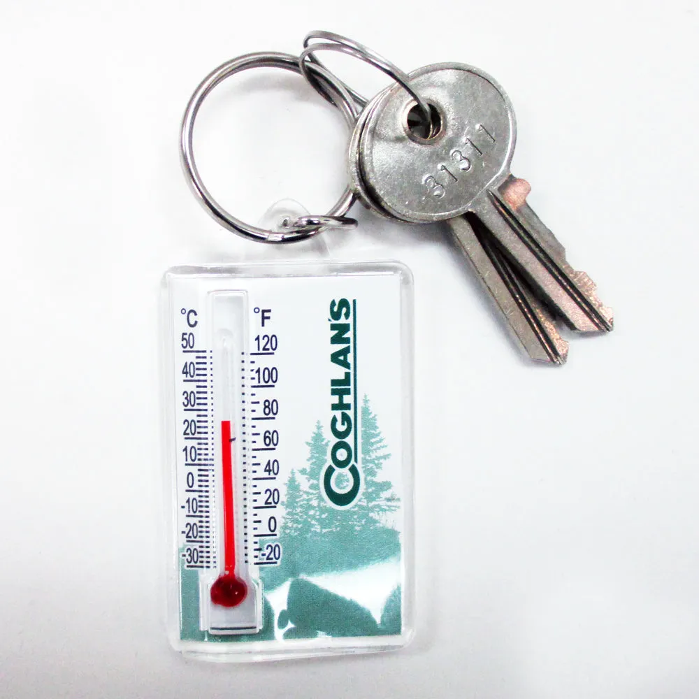 Coghlans Zipper Pull Thermometer Temperature Outdoor Mini Portable Keychain Camp