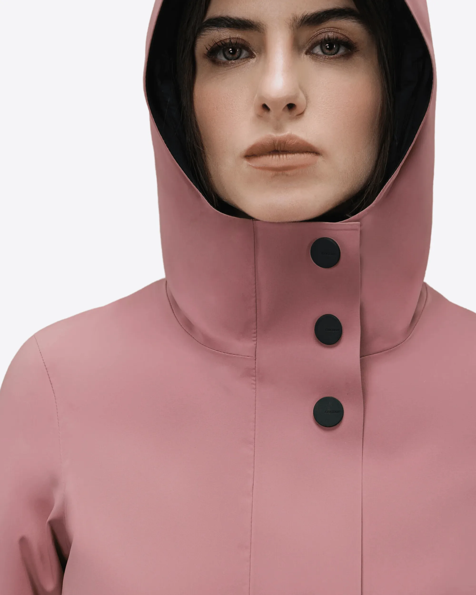 COLOR DETACHABLE PARKA SHORT WOM JKT