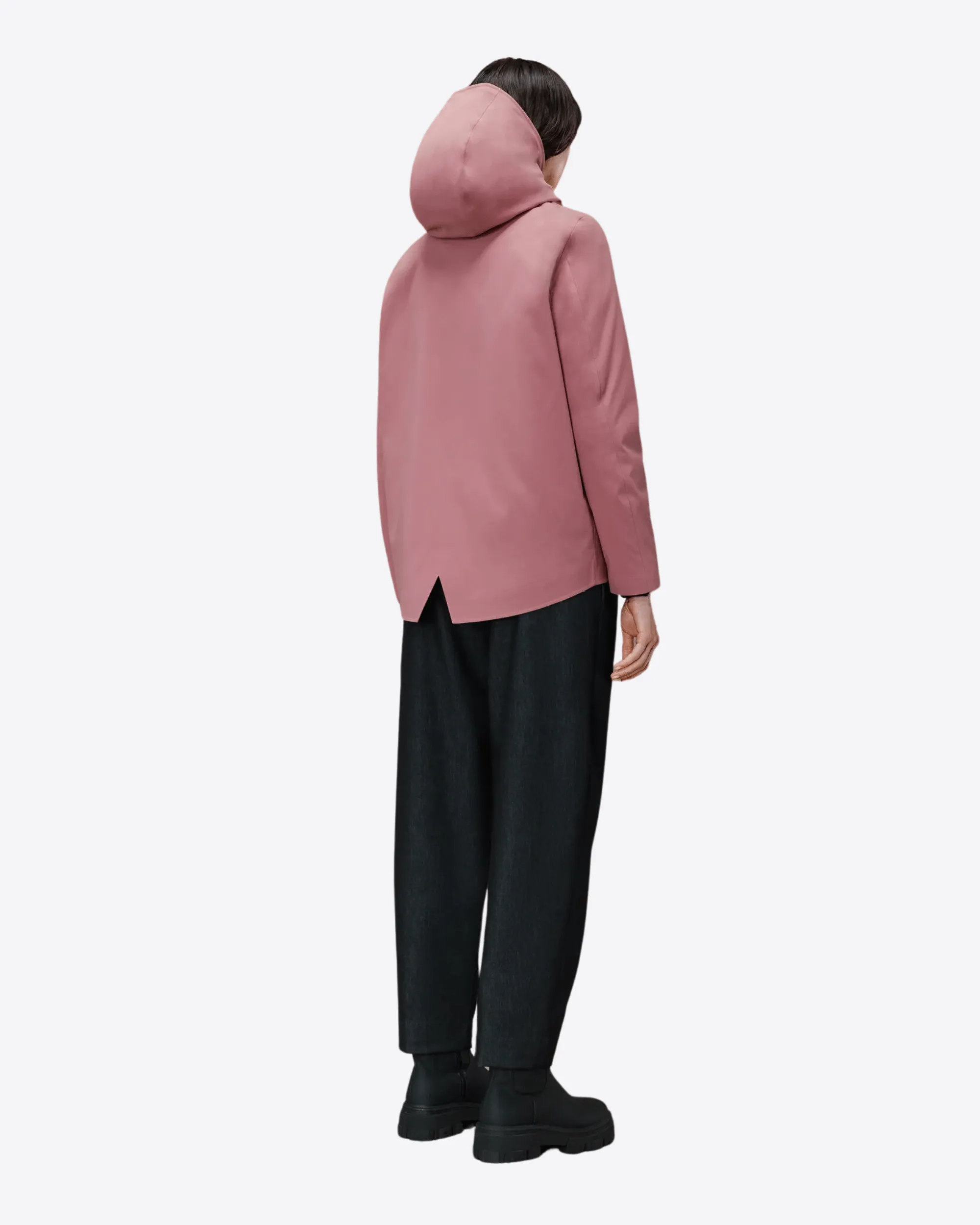 COLOR DETACHABLE PARKA SHORT WOM JKT