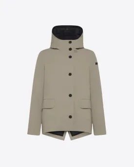 COLOR DETACHABLE PARKA SHORT WOM JKT