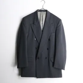 dark gray color double tailored jacket