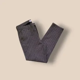 Denim & Co Men’s Stretch Grey Check Chinos W38/L32