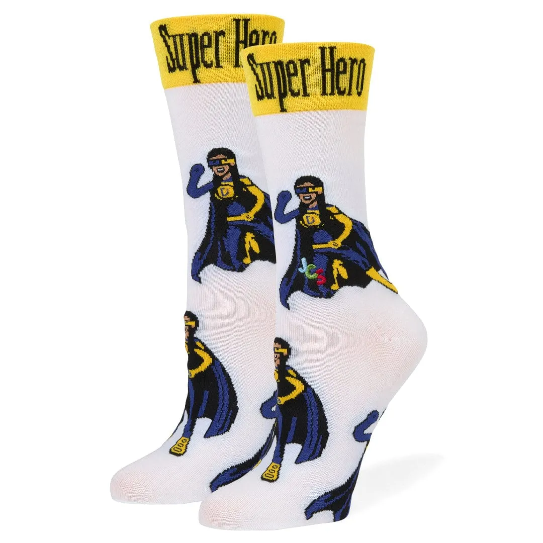Down Syndrome Superhero Girl Crew Socks