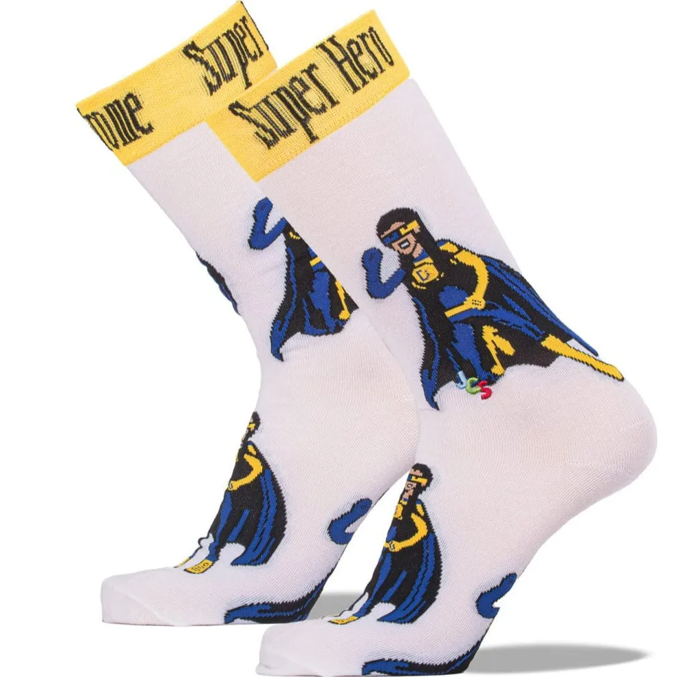 Down Syndrome Superhero Girl Crew Socks