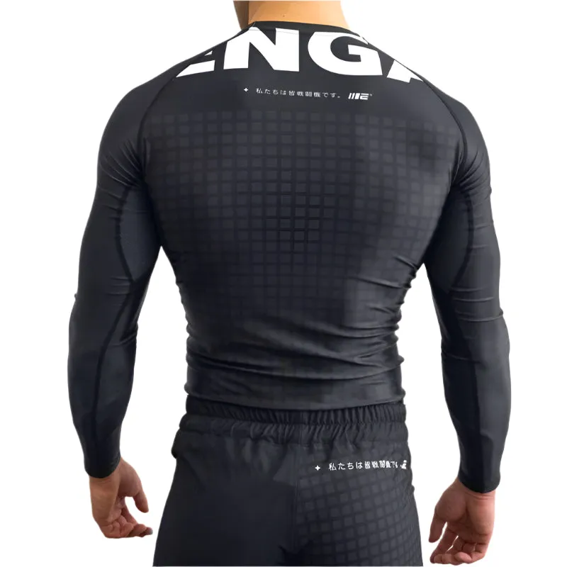 Engage Grid Tech Black Long Sleeve Rash Guard