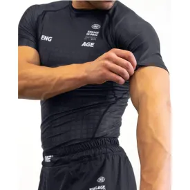 Engage Grid Tech Black Short Sleeve Rash Guard