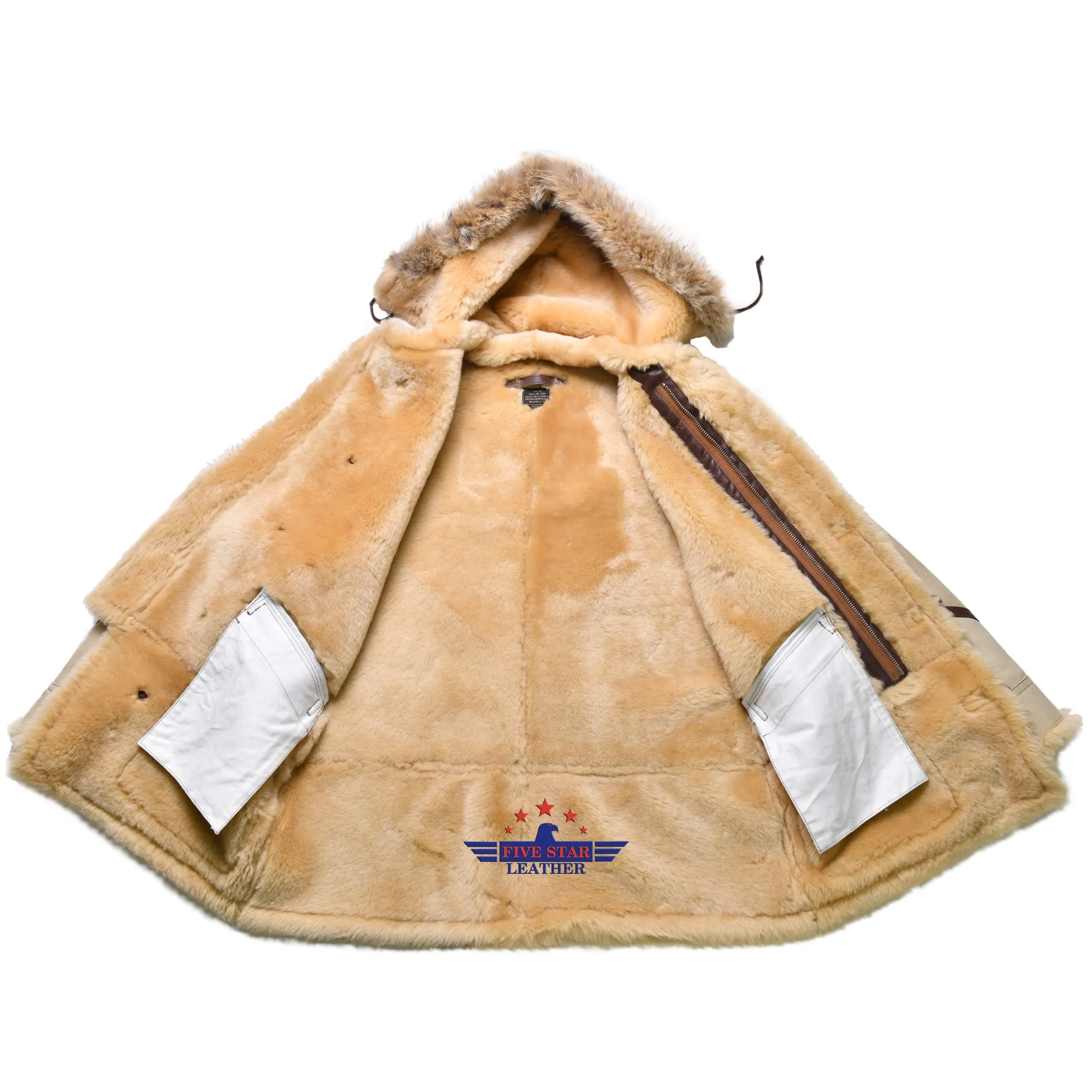 FiveStar Leather Repro WWII USAAF Type B-7 Parka SPEC. NO. 3120 ORDER NO. 42-1000-P