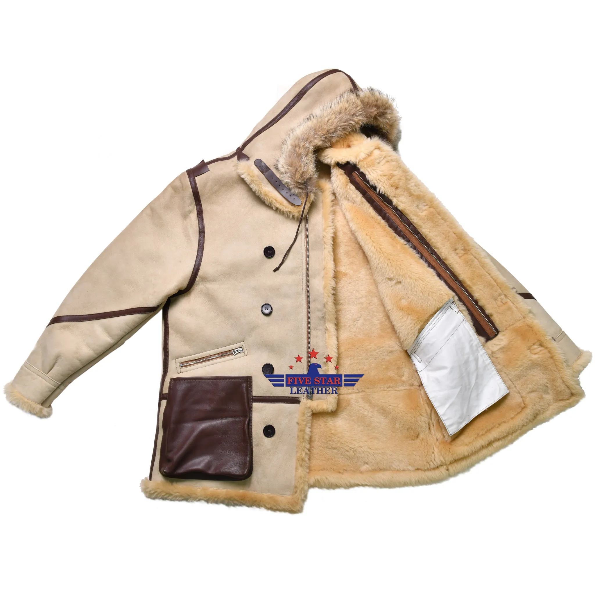 FiveStar Leather Repro WWII USAAF Type B-7 Parka SPEC. NO. 3120 ORDER NO. 42-1000-P