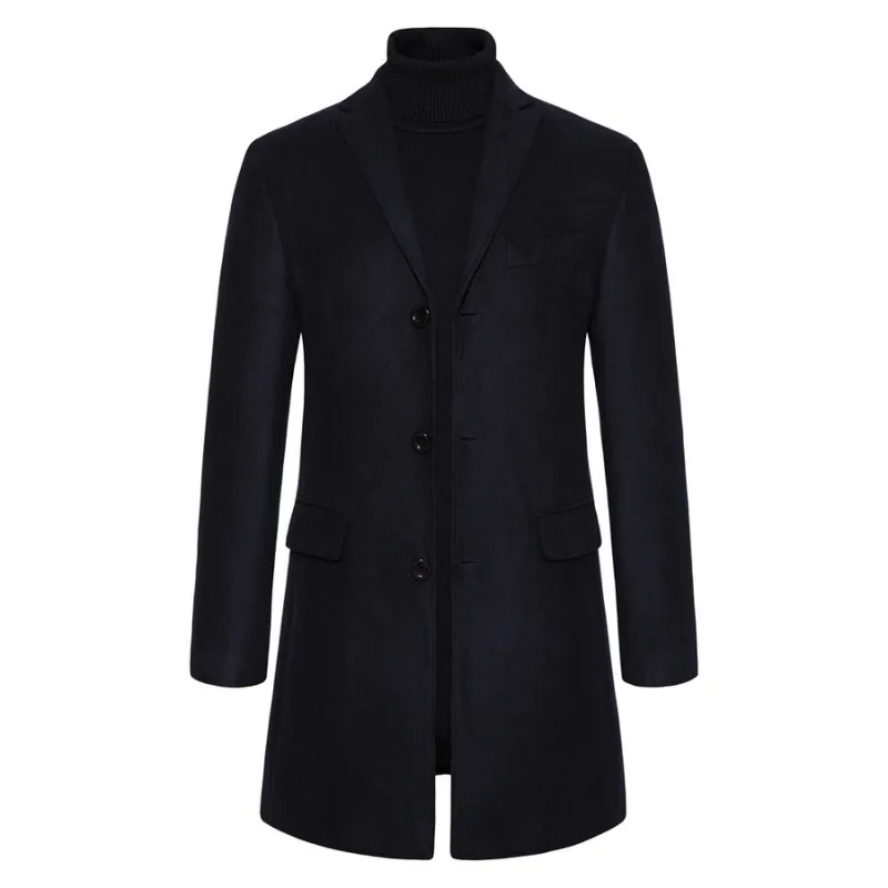 Franco Bianchi Business Woolen Overcoat
