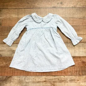 Grace & James Blue Floral Print Collared Dress- Size 3T (see notes)