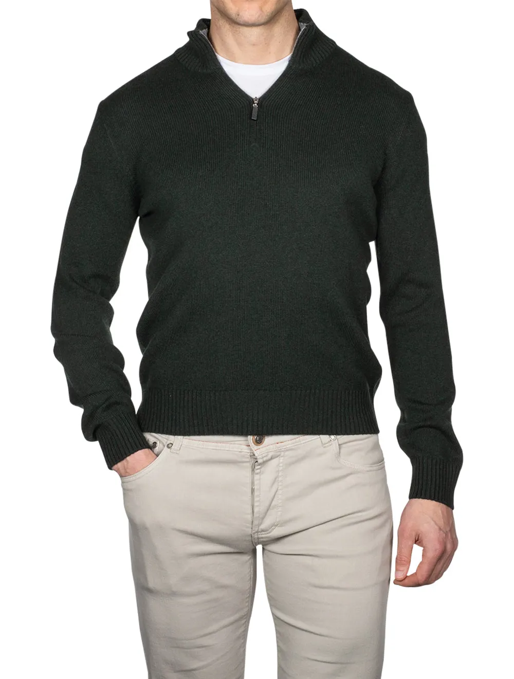 Half-Zip Jumper Green
