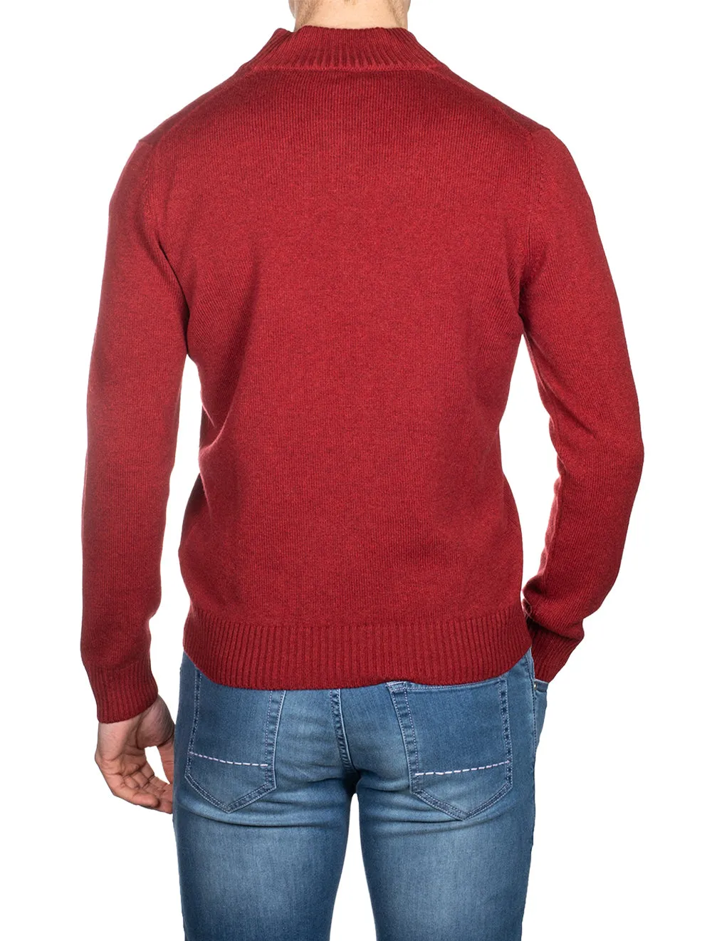 Half-Zip Jumper Red