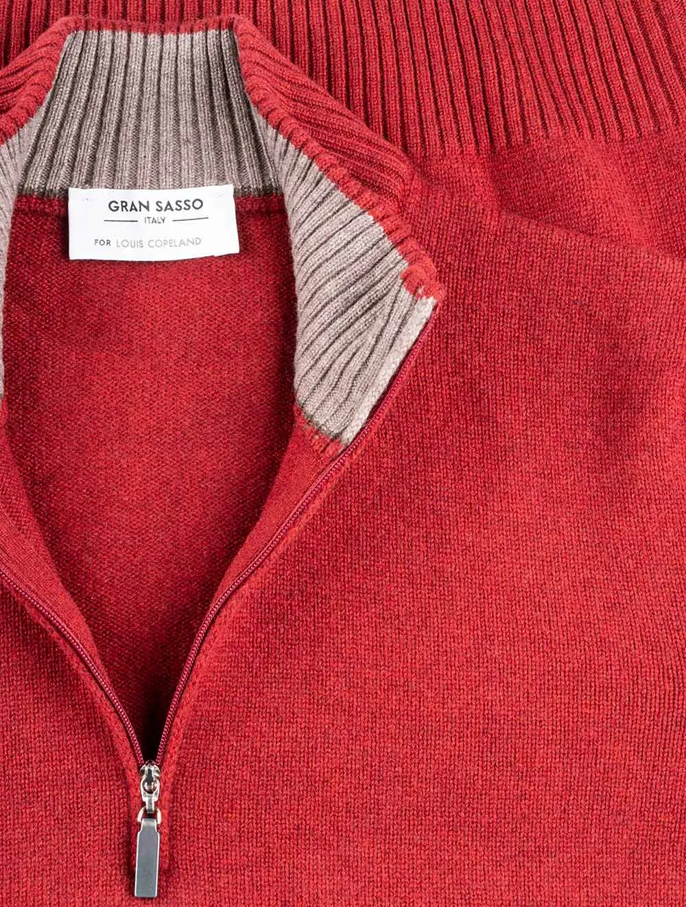 Half-Zip Jumper Red