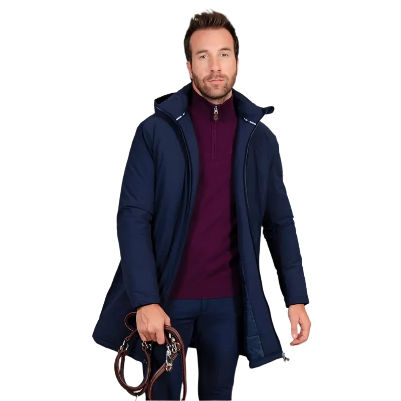 Harcour - Parka longue homme Robertol marine