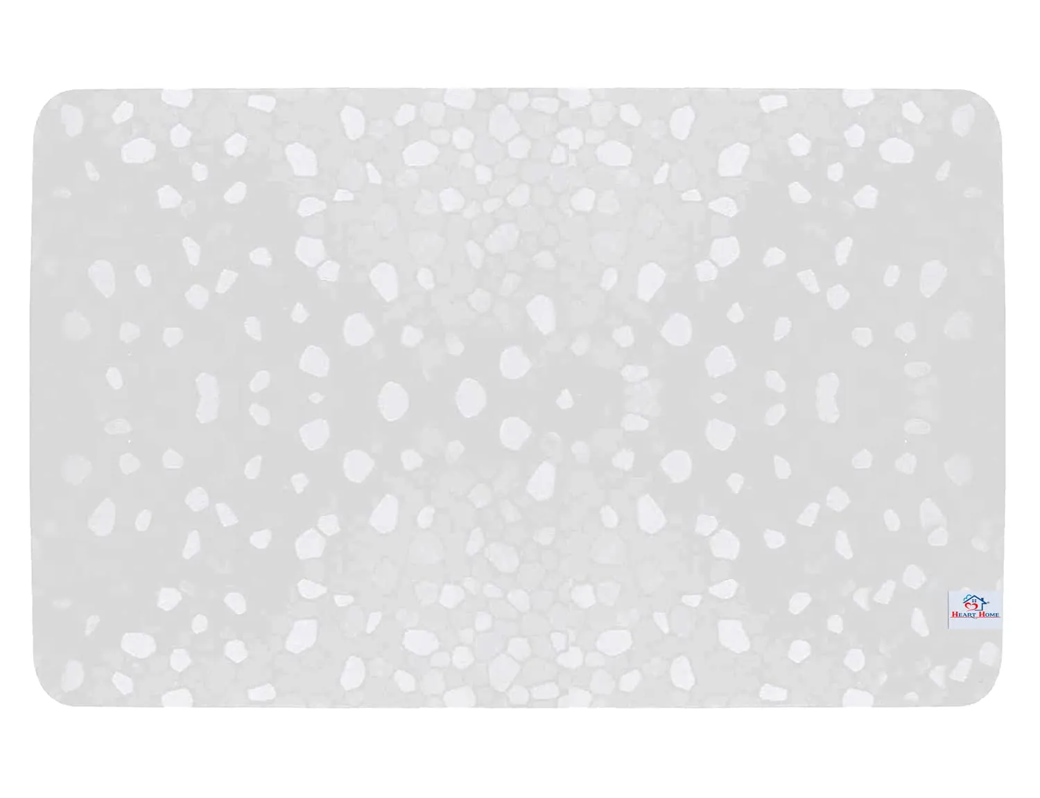 Heart Home Multi Purpose Tranasparent Waterproof,Stain Resistant, Washable Refrigerator/Fridge Drawer Mat, Set of 6 (White)-HS43HEARTH25656
