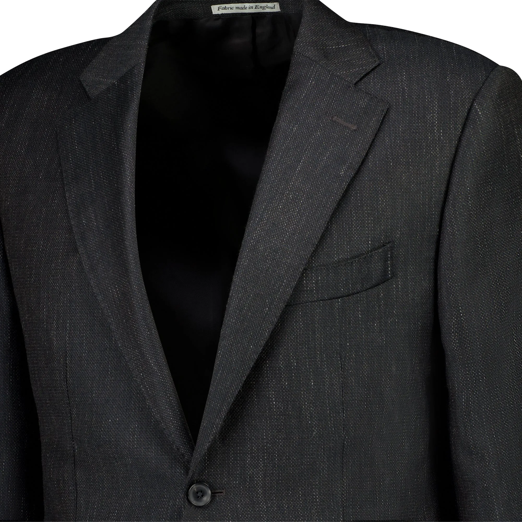 HENRY SARTORIAL DORMEUIL Wool/Silk/Linen Jacket CHARCOAL REG