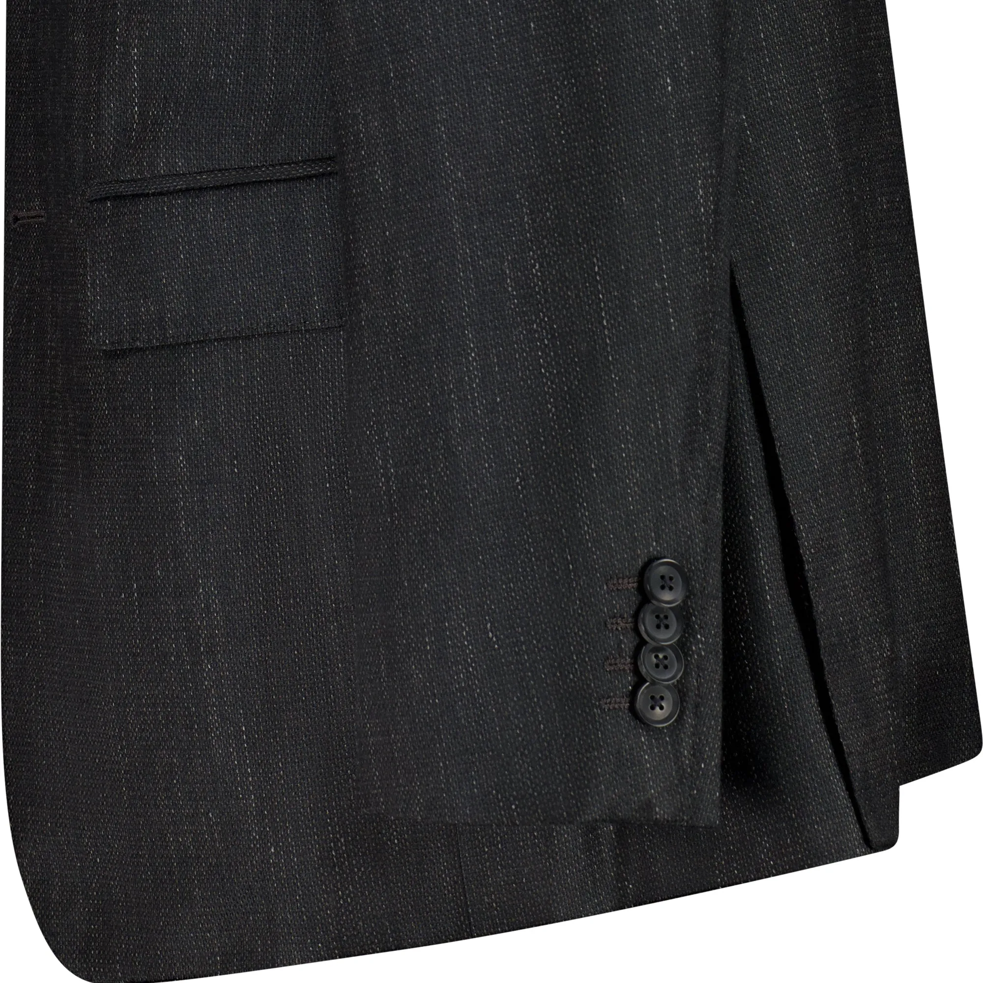 HENRY SARTORIAL DORMEUIL Wool/Silk/Linen Jacket CHARCOAL REG