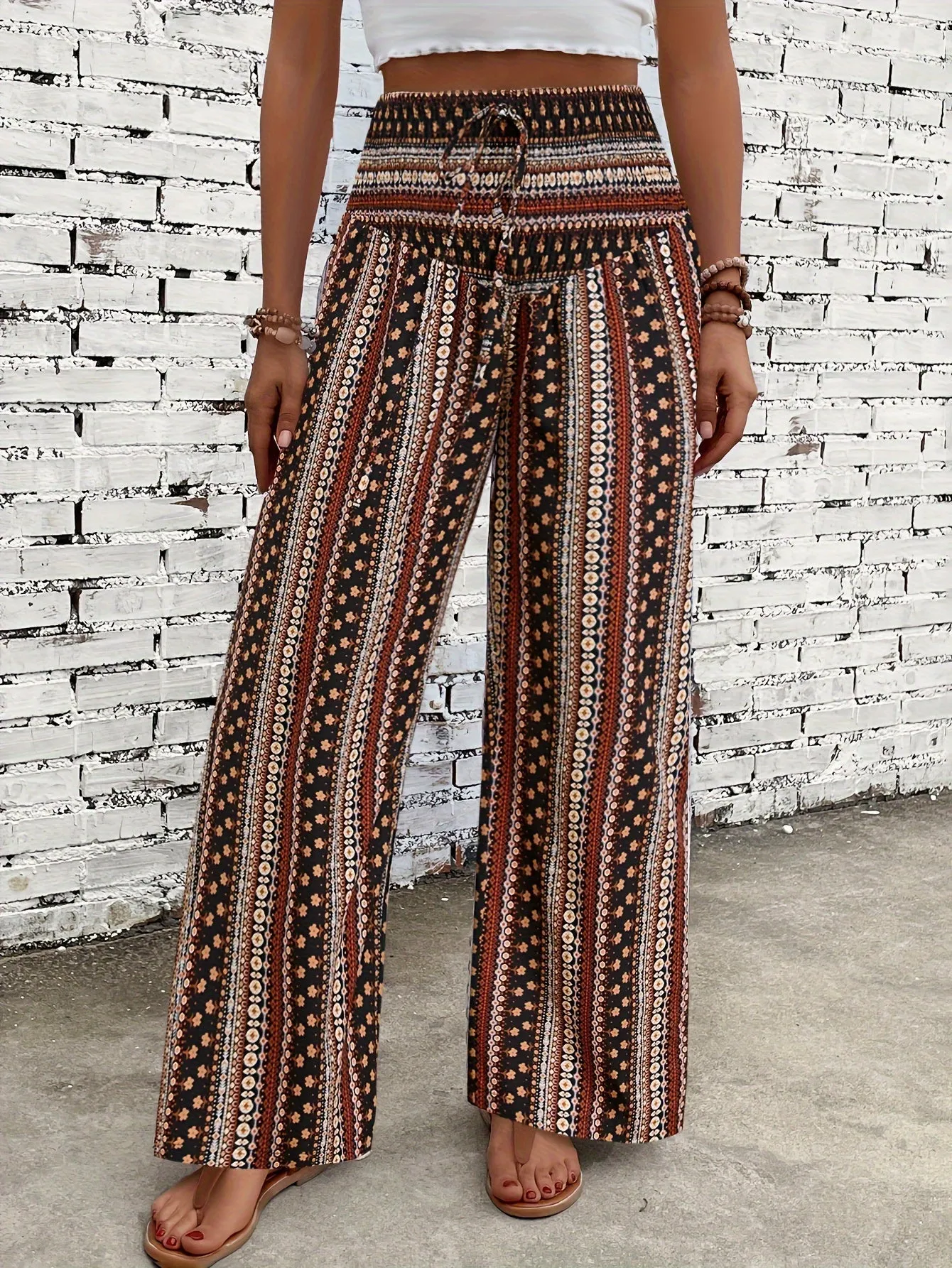 Ivyshape | Boho High-Waist Pants